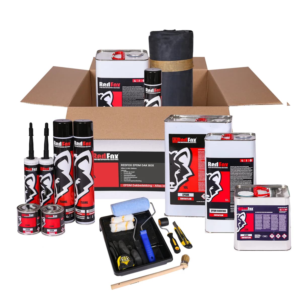 Redfox EPDM op maat — 1,14 mm — Alles-in-één Dak Box