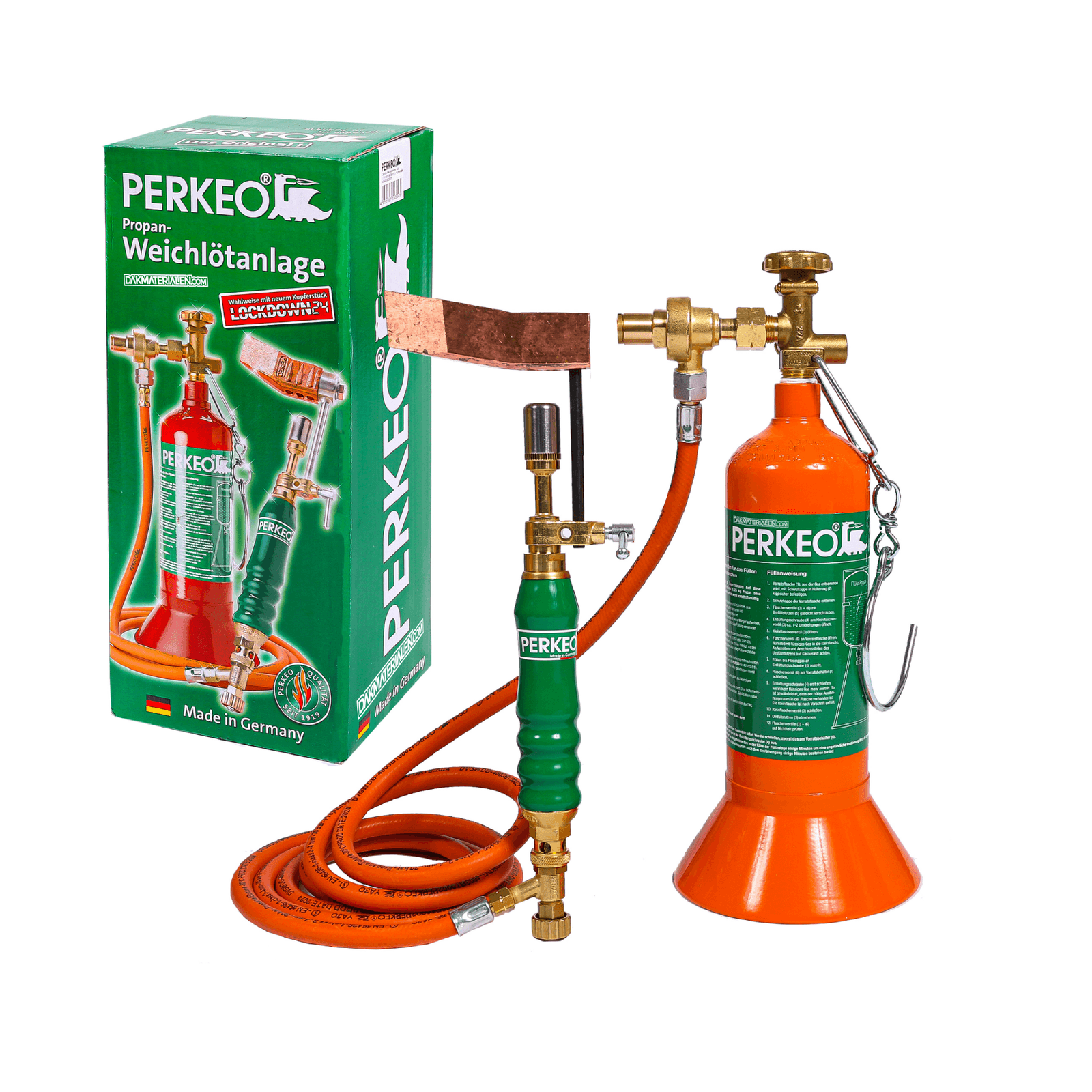 Perkeo propaanset t/m soldeerbout (500 gram)