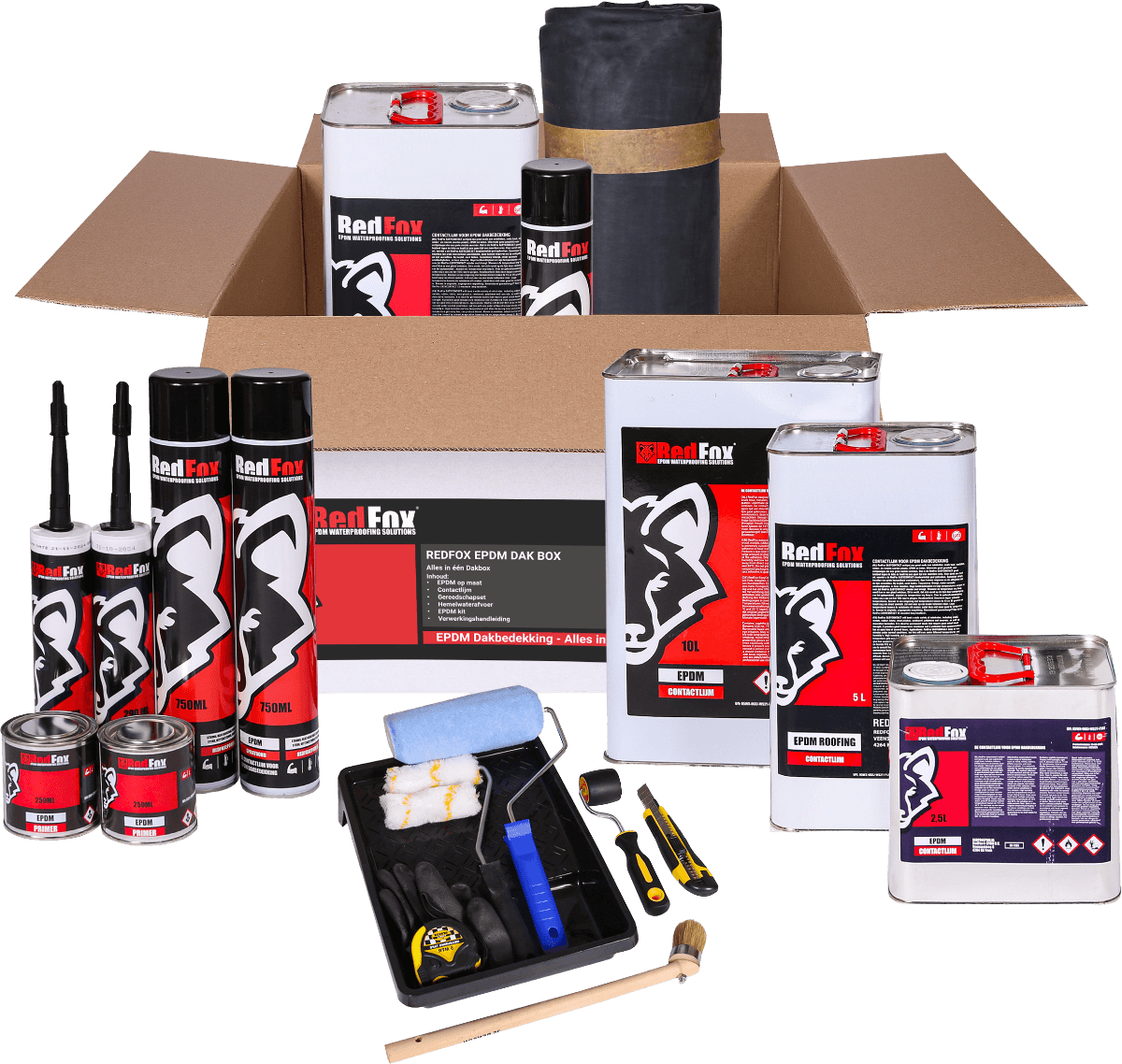 Redfox EPDM Box compleet pakket